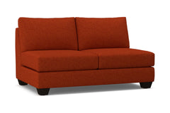 Tuxedo Armless Apartment Size Sofa :: Leg Finish: Espresso