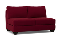 Tuxedo Armless Apartment Size Sofa :: Leg Finish: Espresso