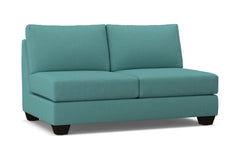 Tuxedo Armless Apartment Size Sofa :: Leg Finish: Espresso