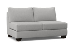 Tuxedo Armless Apartment Size Sofa :: Leg Finish: Espresso