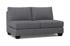 Tuxedo Armless Apartment Size Sofa :: Leg Finish: Espresso