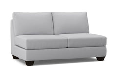 Tuxedo Armless Apartment Size Sofa :: Leg Finish: Espresso
