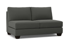 Tuxedo Armless Apartment Size Sofa :: Leg Finish: Espresso