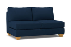 Tuxedo Armless Apartment Size Sofa :: Leg Finish: Natural