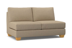 Tuxedo Armless Apartment Size Sofa :: Leg Finish: Natural