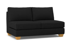 Tuxedo Armless Apartment Size Sofa :: Leg Finish: Natural