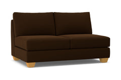 Tuxedo Armless Apartment Size Sofa :: Leg Finish: Natural