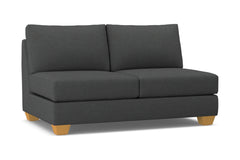 Tuxedo Armless Apartment Size Sofa :: Leg Finish: Natural