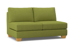 Tuxedo Armless Apartment Size Sofa :: Leg Finish: Natural
