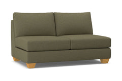 Tuxedo Armless Apartment Size Sofa :: Leg Finish: Natural