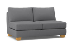 Tuxedo Armless Apartment Size Sofa :: Leg Finish: Natural