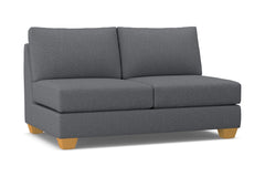 Tuxedo Armless Apartment Size Sofa :: Leg Finish: Natural