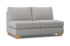 Tuxedo Armless Apartment Size Sofa :: Leg Finish: Natural