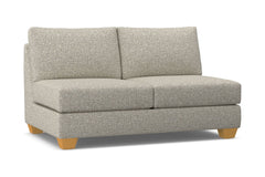 Tuxedo Armless Apartment Size Sofa :: Leg Finish: Natural