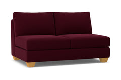 Tuxedo Armless Apartment Size Sofa :: Leg Finish: Natural