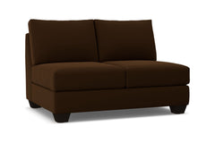 Tuxedo Armless Loveseat :: Leg Finish: Espresso