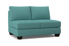 Tuxedo Armless Loveseat :: Leg Finish: Espresso