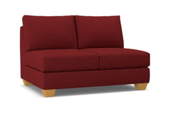 Tuxedo Armless Loveseat :: Leg Finish: Natural