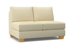 Tuxedo Armless Loveseat :: Leg Finish: Natural