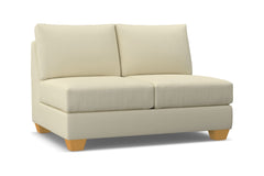 Tuxedo Armless Loveseat :: Leg Finish: Natural