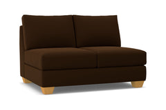 Tuxedo Armless Loveseat :: Leg Finish: Natural