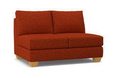 Tuxedo Armless Loveseat :: Leg Finish: Natural