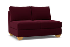 Tuxedo Armless Loveseat :: Leg Finish: Natural