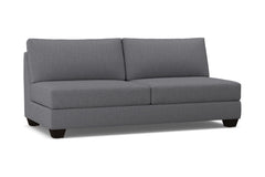Tuxedo Armless Sofa :: Leg Finish: Espresso