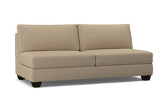 Tuxedo Armless Sofa :: Leg Finish: Espresso