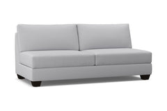 Tuxedo Armless Sofa :: Leg Finish: Espresso