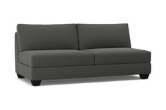 Tuxedo Armless Sofa :: Leg Finish: Espresso