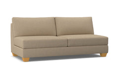 Tuxedo Armless Sofa :: Leg Finish: Natural