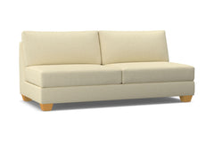 Tuxedo Armless Sofa :: Leg Finish: Natural
