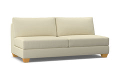 Tuxedo Armless Sofa :: Leg Finish: Natural