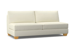 Tuxedo Armless Sofa :: Leg Finish: Natural