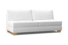 Tuxedo Armless Sofa :: Leg Finish: Natural
