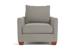 Tuxedo Chair :: Leg Finish: Pecan
