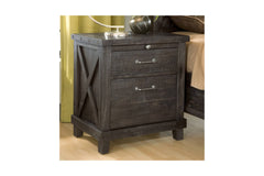 Vantage Nightstand RUSTIC BLACK