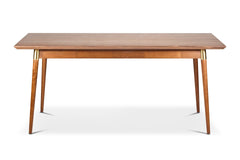Victory Rect. Dining Table WALNUT/GOLD