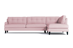 Virgil 2pc Sectional Sofa :: Leg Finish: Espresso / Configuration: RAF - Chaise on the Right