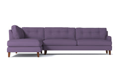 Virgil 2pc Sectional Sofa :: Leg Finish: Pecan / Configuration: LAF - Chaise on the Left