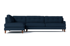 Virgil 2pc Sectional Sofa :: Leg Finish: Pecan / Configuration: LAF - Chaise on the Left
