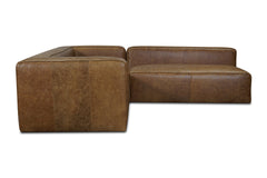 Wilco 2pc Leather Modular Sectional Sofa