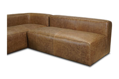 Wilco 2pc Leather Modular Sectional Sofa