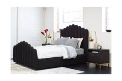 Westmont Nightstand BLACK/BRUSHED STEEL