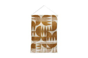 Woodblock Pattern Wall Hanging by Alisa Galitsyna