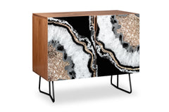 Yin Yang Agate Glitter Glam Credenza by Anitas Bellas Artwork