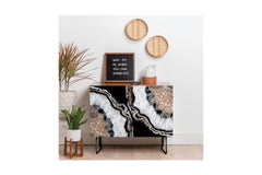 Yin Yang Agate Glitter Glam Credenza by Anitas Bellas Artwork