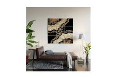 Yin Yang Agate Glitter Glam Wall Mural by Anitas Bellas Artwork