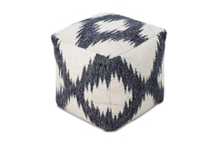 Beach Ave. Pouf IVORY/NAVY - Apt2B
